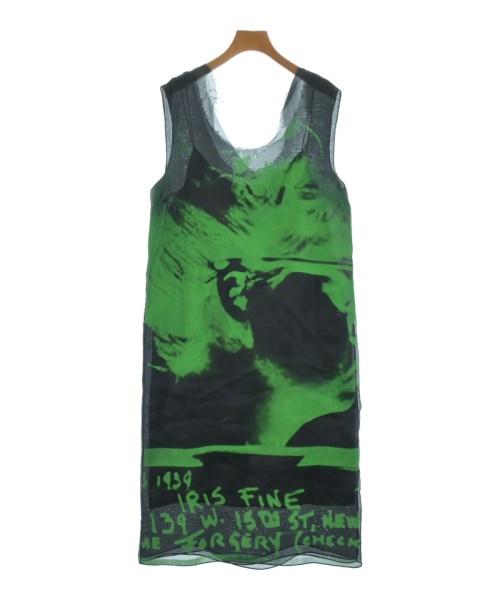 Maison Margiela メゾンマルジェラ ワンピース レディース 44(XL位) 黒x緑 【中古】【古着】