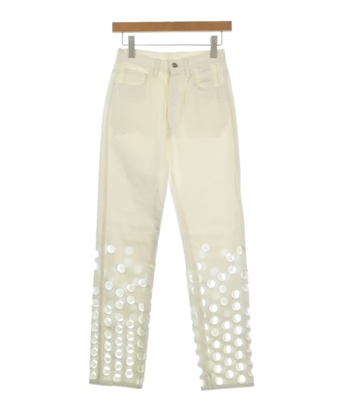 Maison Margiela メゾンマルジェラデニムパンツ レディース 36(XS位) 白(ジーンズ)【中古】【古着】
