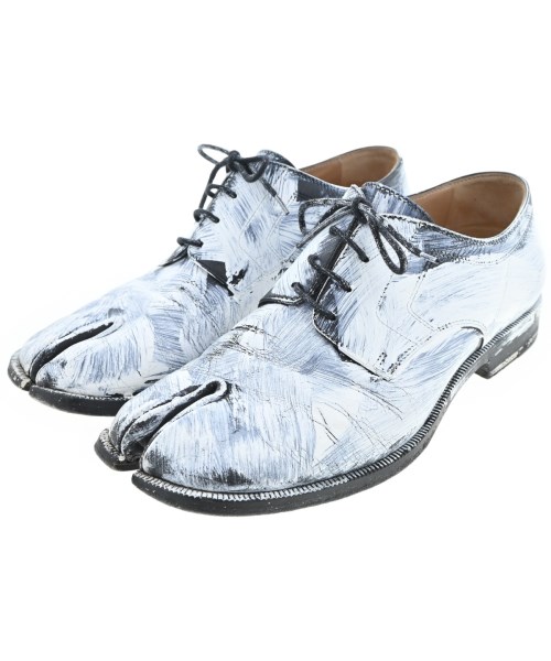 Maison Margiela メゾンマルジェラ ビジネス・ドレスシューズ メンズ EU42(27cm位) 白x黒(総柄) 【中古】【古着】