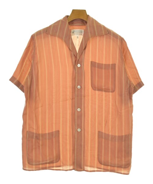 Maison Margiela メゾンマルジェラ カジュアルシャツ メンズ 44(S位) オレンジ系(ストライプ) 【中古】【古着】