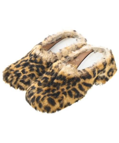 Maison Margiela メゾンマルジェラサンダル レディース EU35(21.5cm位) 茶系x黒系(豹柄)【中古】【古着】