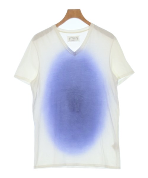 Maison Margiela メゾンマルジェラティーシャツ・カットソー メンズ 46(M位) 白x青【中古】【古着】