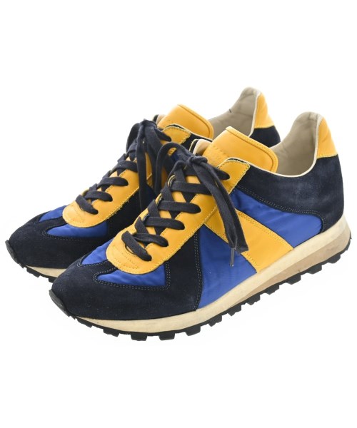 Maison Margiela メゾンマルジェラスニーカー メンズ 41(26珊位) 紺x黄x黒【中古】【古着】