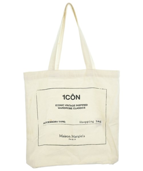 Maison Margiela メゾンマルジェラトートバッグ メンズ - 白x黒【中古】【古着】