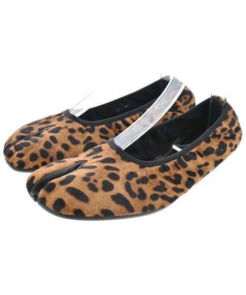 Maison Margiela メゾンマルジェラバレエシューズ/歌劇場シューズ レディース EU42(28.5糎位) ベージュx茶(総柄)【中古】【古着】