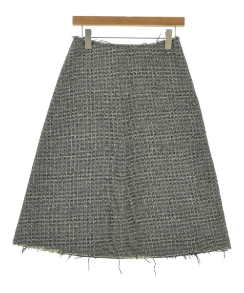 Maison Margiela メゾンマルジェラひざ丈スコート レディース 38(S位) 黒x白(交ぜ合わせる)【中古】【古着】