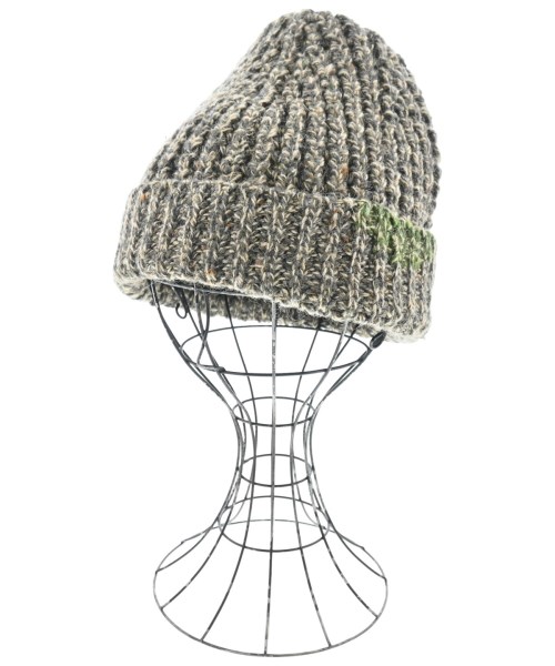 Maison Margiela メゾンマルジェラ ニットキャップ・ビーニー メンズ S ベージュxグレー 【中古】【古着】