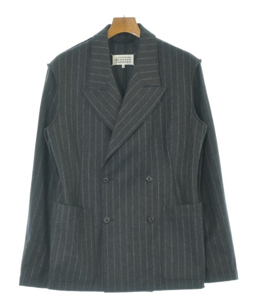 Maison Margiela メゾンマルジェラ カジュアルジャケット メンズ 50(XL位) グレー(ストライプ) 【中古】【古着】