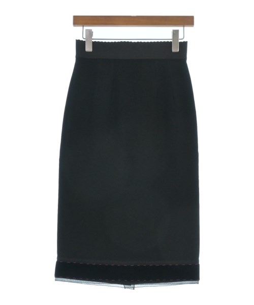 DOLCE&GABBANA ドルチェアンドガッバーナ ひざ丈スカート レディース 38(S位) 黒 【中古】【古着】