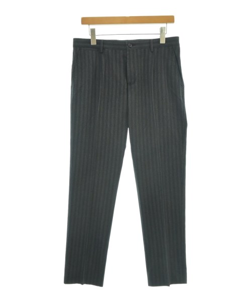 DOLCE&GABBANA ドルチェアンドガッバーナ スラックス メンズ 46(M位) 黒xグレー(ストライプ) 【中古】【古着】
