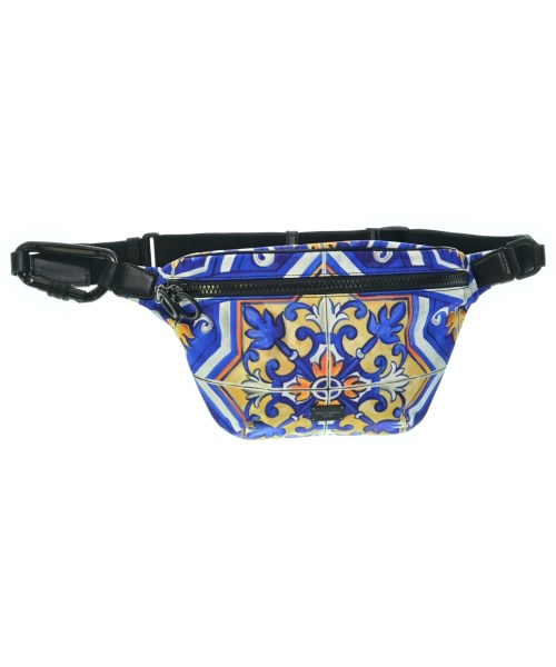 DOLCE\u0026GABBANA ドルチェアンドガッバーナバッグ（余分の物） メンズ - 紺x白x黄等(総柄)【中古】【古着】