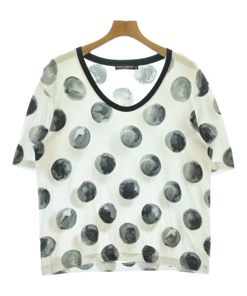 DOLCE&GABBANA ドルチェアンドガッバーナ Tシャツ・カットソー メンズ 44(S位) 白xグレー 【中古】【古着】