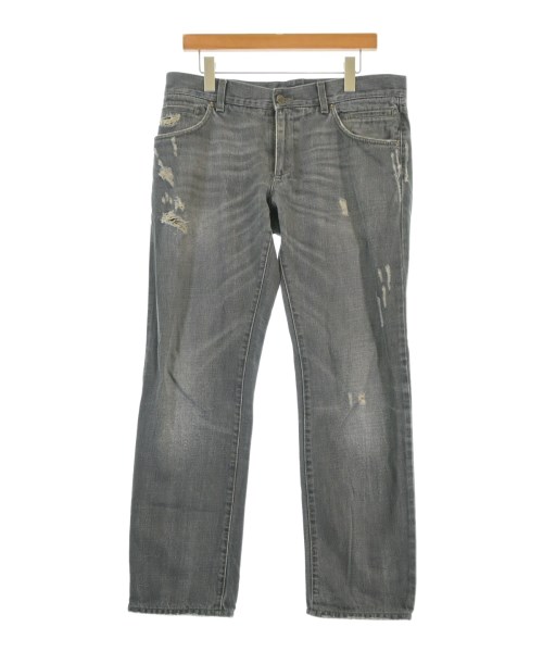 DOLCE&GABBANA ドルチェアンドガッバーナ デニムパンツ メンズ 50(XL位) グレー(デニム) 【中古】【古着】