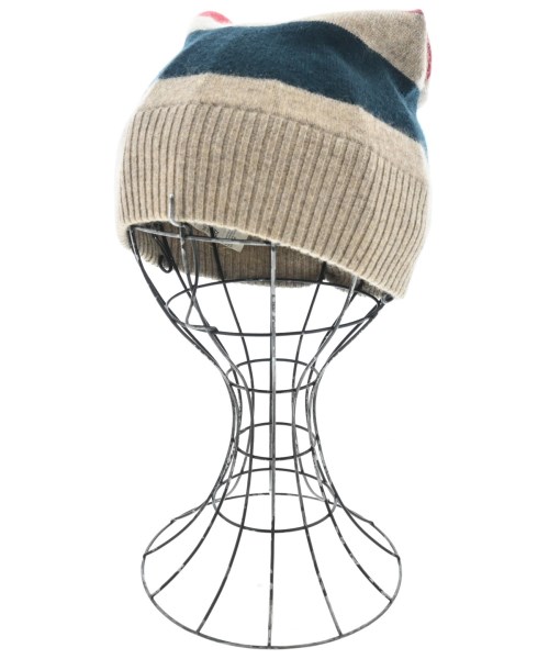 DOLCE\u0026GABBANA ドルチェアンドガッバーナニットキャップ・ビーニー メンズ - ベージュx赤x紺(間借り人)【中古】【古着】