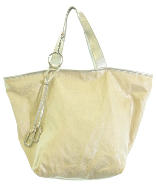 DOLCE\u0026GABBANA ドルチェアンドガッバーナトートバッグ メンズ - 白xしろがね色【中古】【古着】