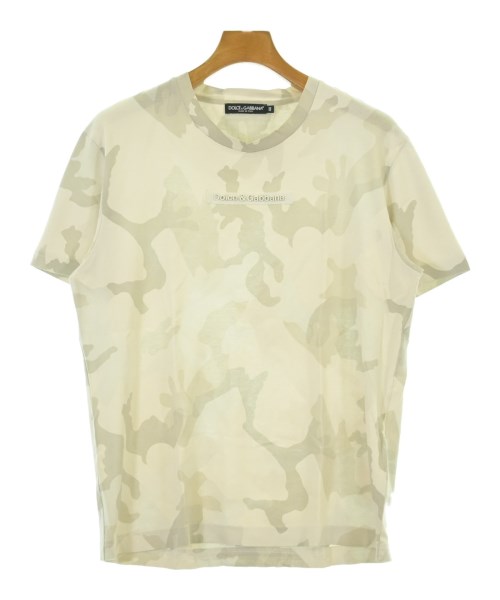 DOLCE\u0026GABBANA ドルチェアンドガッバーナティーシャツ・カットソー メンズ 44(S位) 象牙色x薄墨色xベージュ(偽装)【中古】【古着】