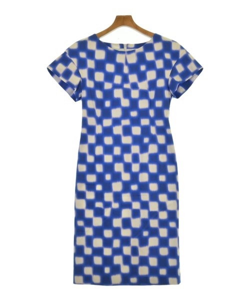 DRIES VAN NOTEN ドリスヴァンノッテン ワンピース レディース 36(XS位) 青x白(総柄) 【中古】【古着】