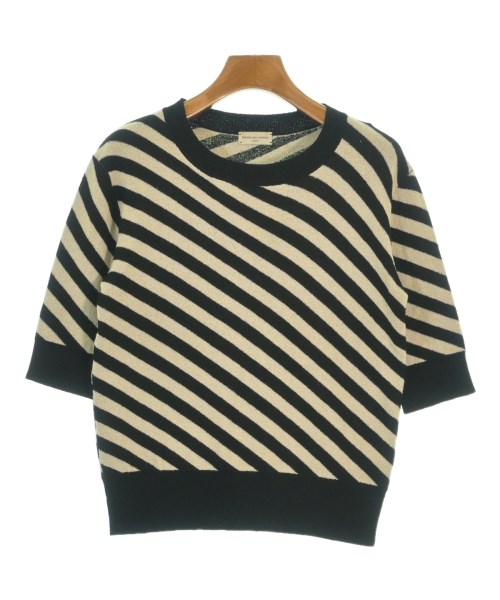 希少 DRIES VAN NOTEN アーガイル柄ニット 黒カシミヤ混ベルギー製 希少 DRIES VAN NOTEN アーガイル柄ニット 黒カシミヤ混ベルギー