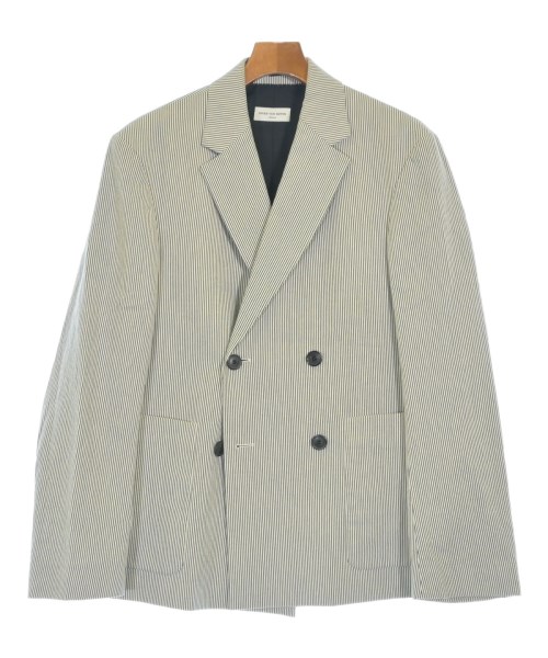 DRIES VAN NOTEN ドリスヴァンノッテンカジュアルジャケット メンズ M オフホワイトx黒(ストライプ)【中古】【古着】｜RAGTAG（ブランド古着のラグタグ）
