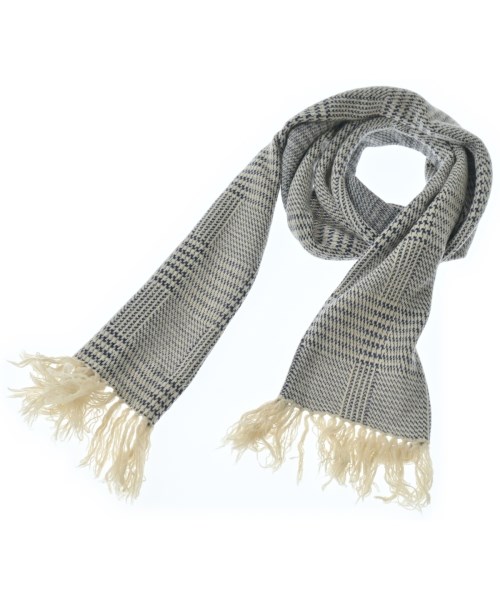 DRIES VAN NOTEN ドリスヴァンノッテンマフラー メンズ - 紺xベージュ(総柄)【中古】【古着】｜RAGTAG（ブランド古着のラグタグ）