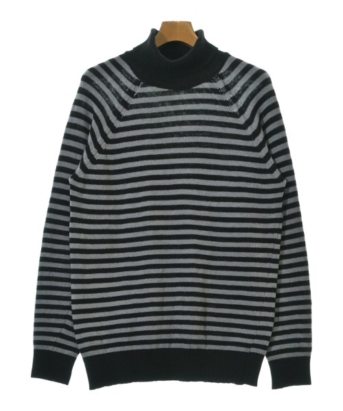DRIES VAN NOTEN ドリスヴァンノッテン ニット・セーター メンズ L グレーx黒(ボーダー) 【中古】【古着】 13,024円