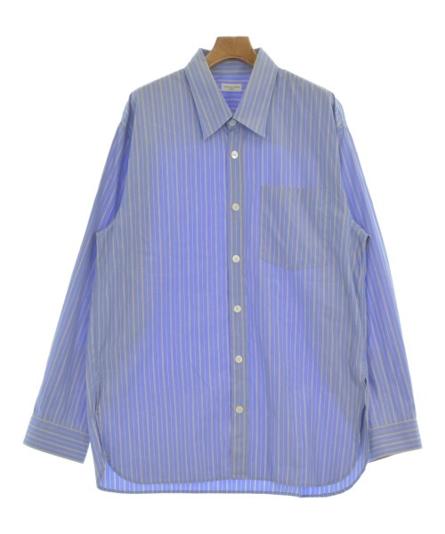 DRIES VAN NOTEN ドリスヴァンノッテン カジュアルシャツ メンズ M 水色x黄(ストライプ) 【中古】【古着】