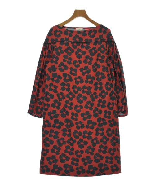 DRIES VAN NOTEN ドリスヴァンノッテンワンピース レディース 38(S位) 赤x濃紺(花柄)【中古】【古着】｜RAGTAG（ブランド古着のラグタグ）