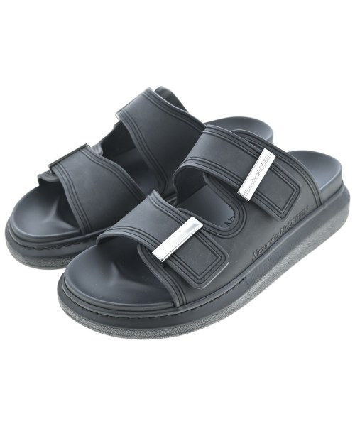 ALEXANDER MCQUEEN アレキサンダーマックイーン サンダル レディース EU37(23.5cm位) 黒 【中古】【古着】
