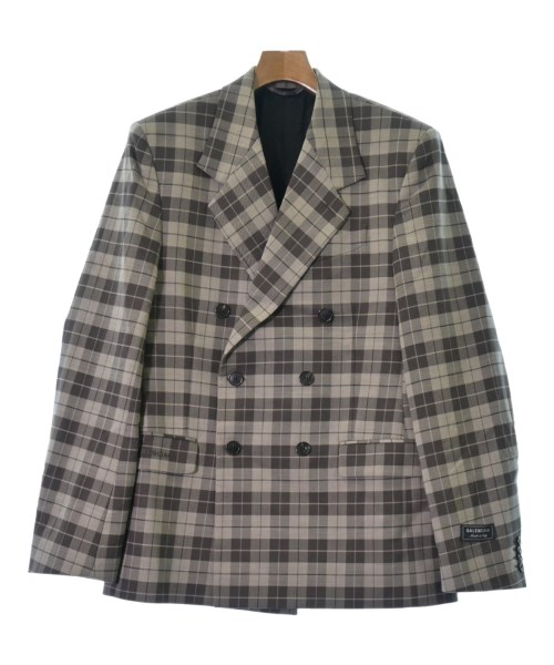 美品　ヴィンテージ　BALENCIAGA チェック柄 テーラードジャケット 楽天市場】古着 BALENCIAGA バレンシアガ 80s 90s 日本製 オールド