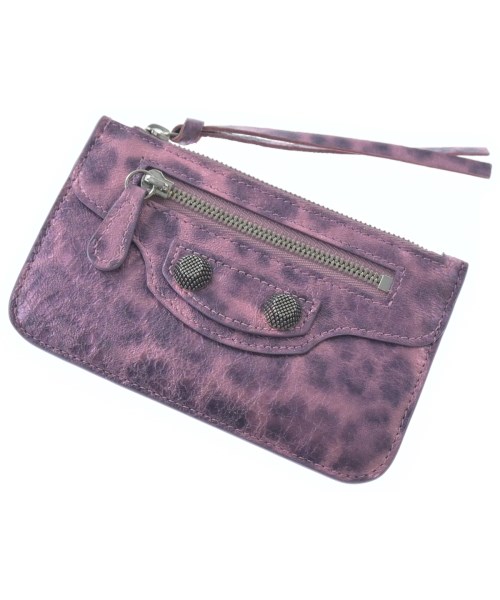 BALENCIAGA バレンシアガ札入れ・コインケース レディース - 紫【中古】【古着】