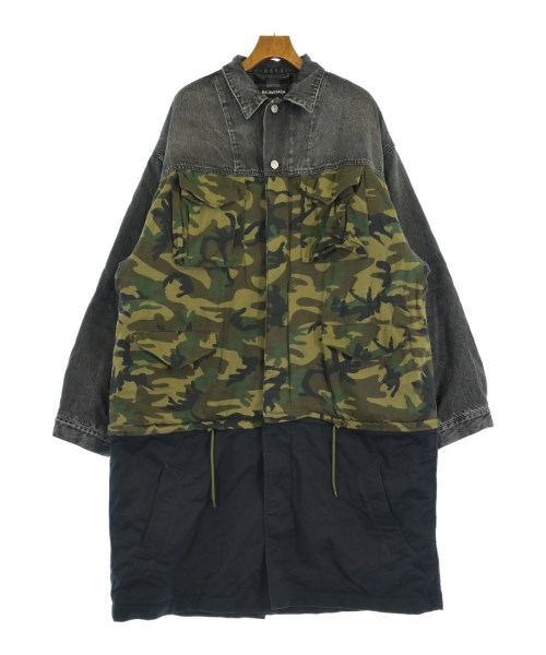 BALENCIAGA バレンシアガコート(その他) メンズ 48(L位) カーキxグレーx紺等(総柄)【中古】【古着】|RAGTAG(ブランド古着のラグタグ)