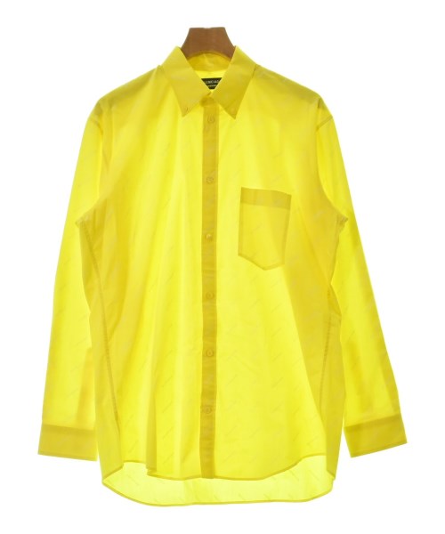 BALENCIAGA バレンシアガカジュアルシャツ メンズ 37(XS位) 黄x白(総柄)【中古】【古着】|RAGTAG(ブランド古着のラグタグ)