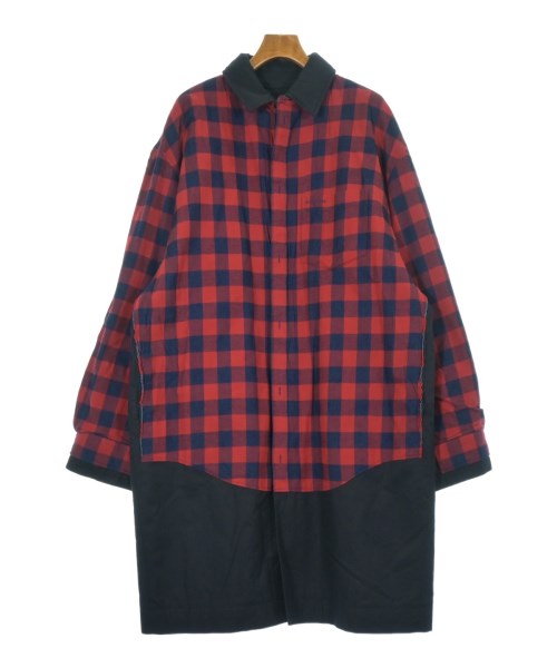 BALENCIAGA バレンシアガコート メンズ S 紺x赤(チェック)【中古】【古着】｜RAGTAG（ブランド古着のラグタグ）