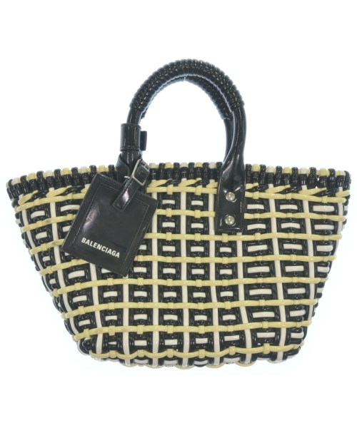 BALENCIAGA バレンシアガかご御徒面子 レディース - 黒x白x黄【中古】【古着】