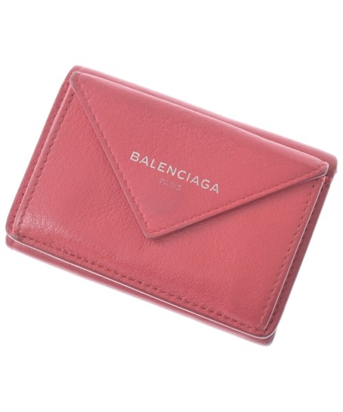 BALENCIAGA バレンシアガ 財布・コインケース レディース - 赤 【中古】【古着】