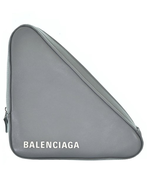 BALENCIAGA バレンシアガ クラッチバッグ レディース - グレー 【中古】【古着】