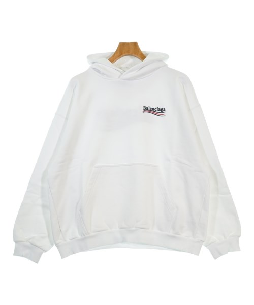 BALENCIAGA バレンシアガ パーカー メンズ M 白 【中古】【古着】