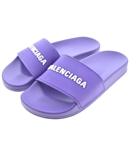 BALENCIAGA バレンシアガ サンダル レディース 24cm 紫x白 【中古】【古着】