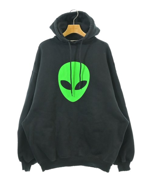 BALENCIAGA バレンシアガパーカー レディース XS 黒系x緑【中古】【古着】