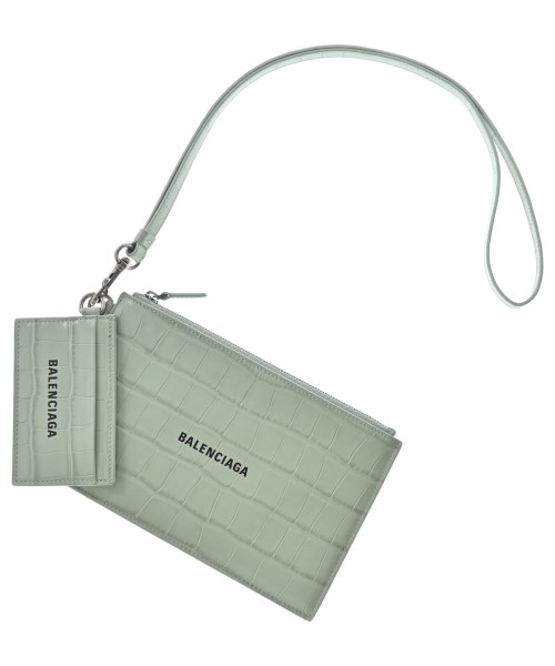 BALENCIAGA バレンシアガポーチ レディース - 緑【中古】【古着】