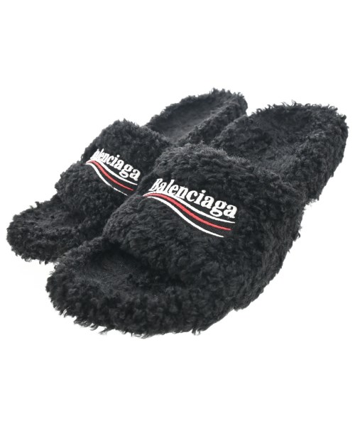 BALENCIAGA バレンシアガサンダル レディース EU39(25.5糎位) 黒【中古】【古着】
