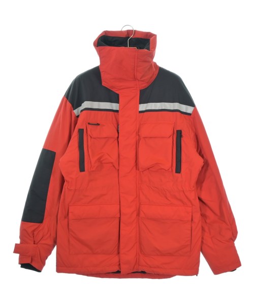 BALENCIAGA バレンシアガダウンジャケット/落ち込むより良い メンズ 42(XS位) 赤x黒【中古】【古着】
