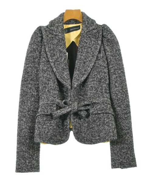 DSQUARED ディースクエアードテーラードジャケット レディース 42(L位) 黒x白(交ぜ合わせる)【中古】【古着】