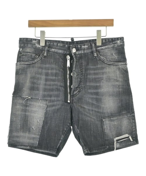 DSQUARED ディースクエアード ショートパンツ メンズ 48(L位) 黒(デニム) 【中古】【古着】