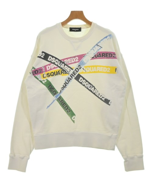 DSQUARED ディースクエアード スウェット メンズ M 白 【中古】【古着】