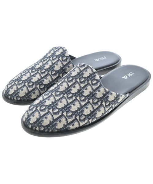 Dior Homme ディオールオムサンダル メンズ EU41(26珊位) ベージュx紺(総柄)【中古】【古着】