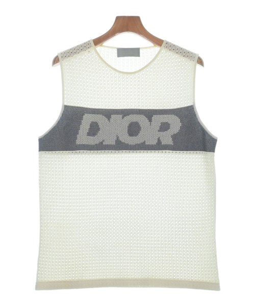 Dior Homme ディオールオムベスト メンズ -(M位) 象牙色x薄墨色【中古】【古着】