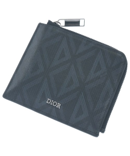 Dior Homme ディオールオム札入れ・コインケース メンズ - 黒x薄墨色(総柄)【中古】【古着】 メンズ財布-財布・ケース