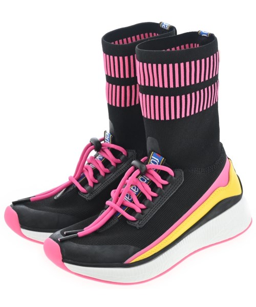 roberto cavalli ロベルトカバリ スニーカー レディース EU35(21.5cm位) 黒xピンク 【中古】【古着】
