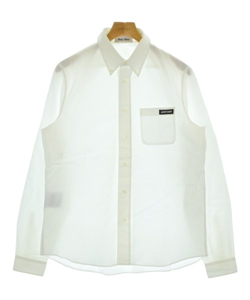 Miu Miu ミュウミュウカジュアルシャツ メンズ 39(M位) 白【中古】【古着】